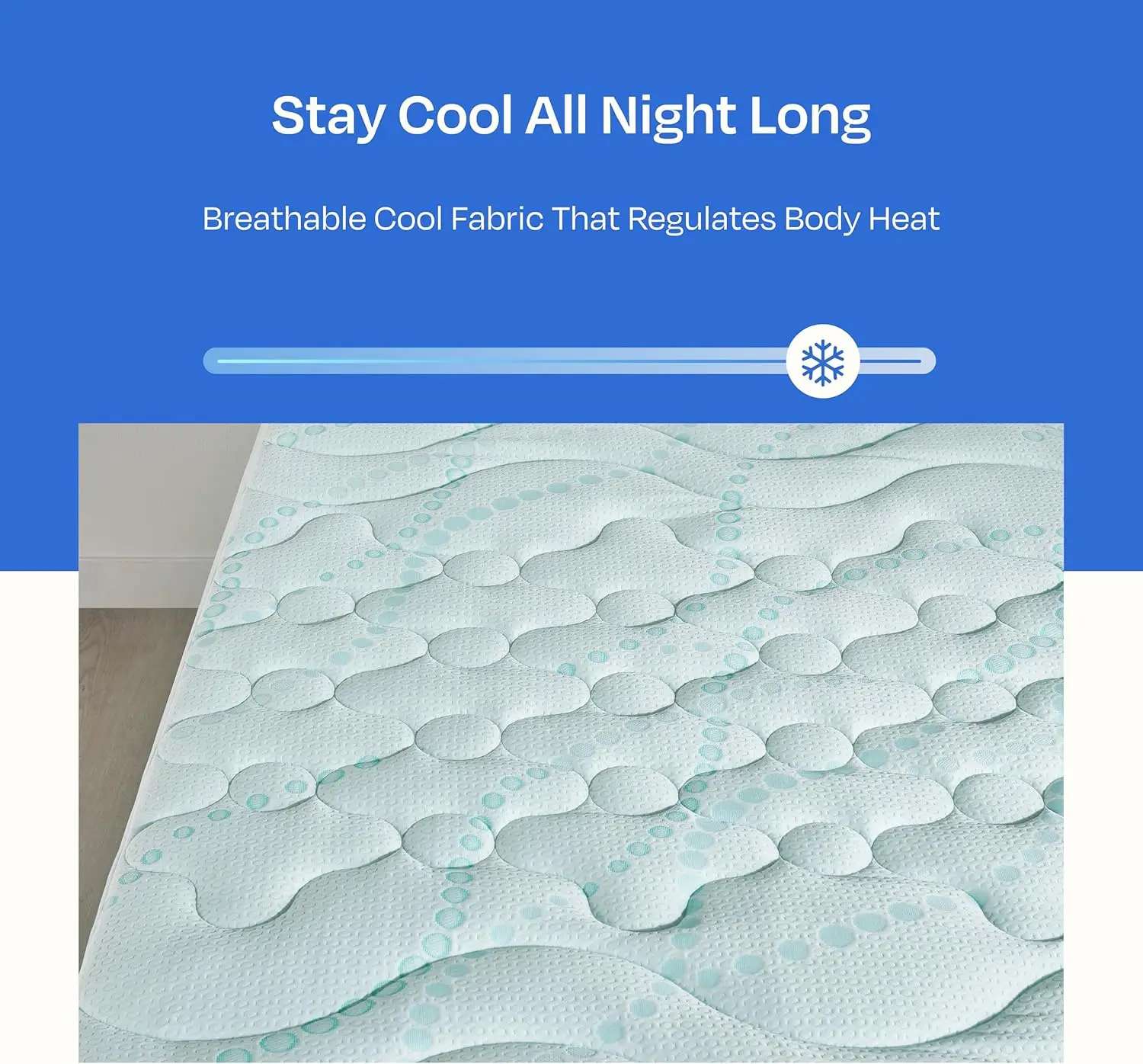 

California Design Den Mattress Pads Queen Size, 3-Zone Cooling Soft Non-Slip Quilted Mattress Pad Queen Size Bed, Deep Pockets