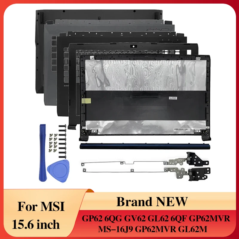 

Для MSI GP62 6QG GV62 GL62 6QF GP62MVR MS-16J9 GP62MVR GL62M чехол для ноутбука ЖК-задняя крышка/передняя панель/петли/подставка для рук/нижняя часть корпуса