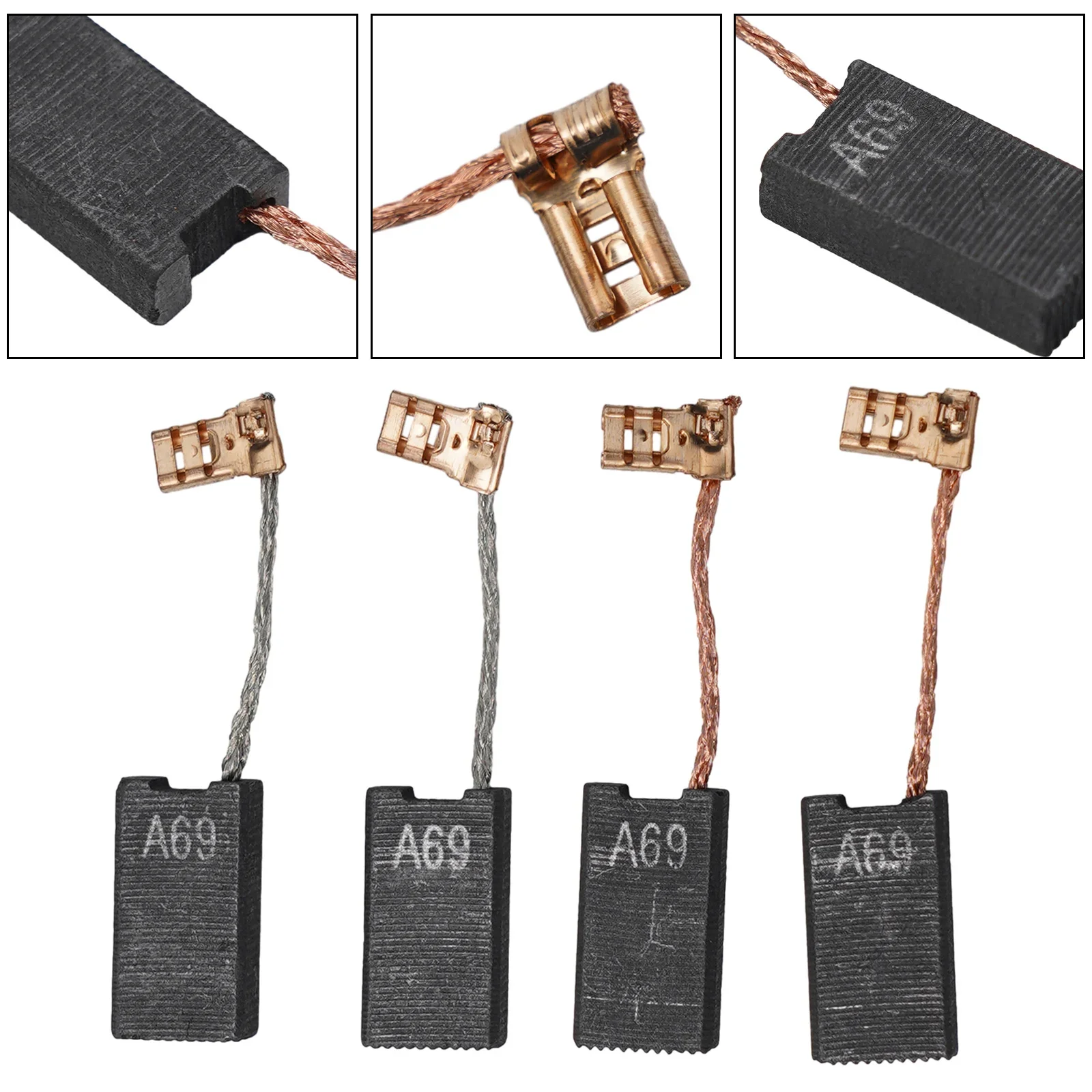 With Auto Cut Off Workshop Equipment 4pcs Replacement 1617014122 1617014138 Carbon Brushes Power Tools Practical