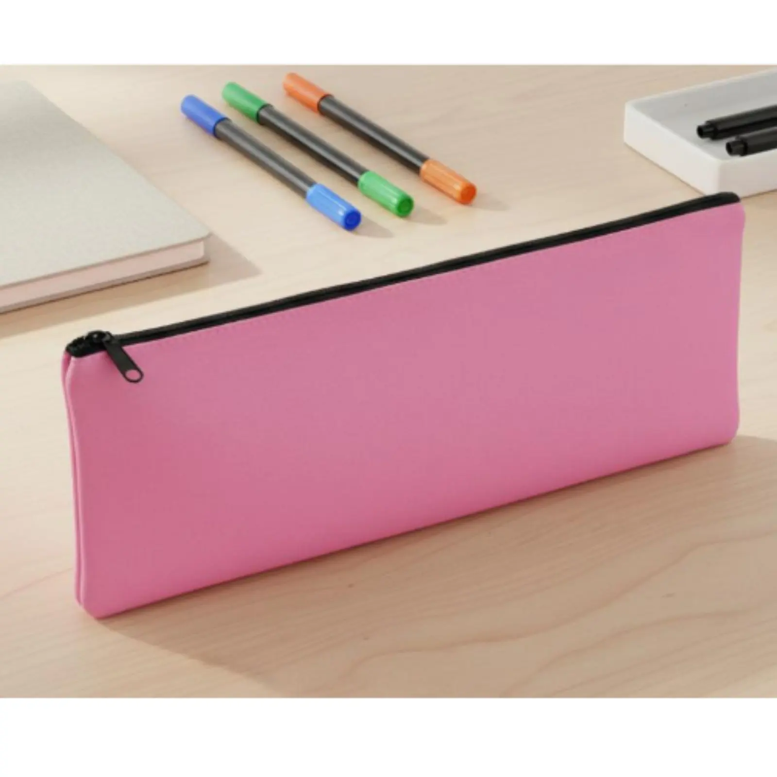 fuchsia-mahjong-tile-bag-portable-north-american-mahjong-storage-case-versatile-fastener-bag-long-soft-textile-writing-utensil
