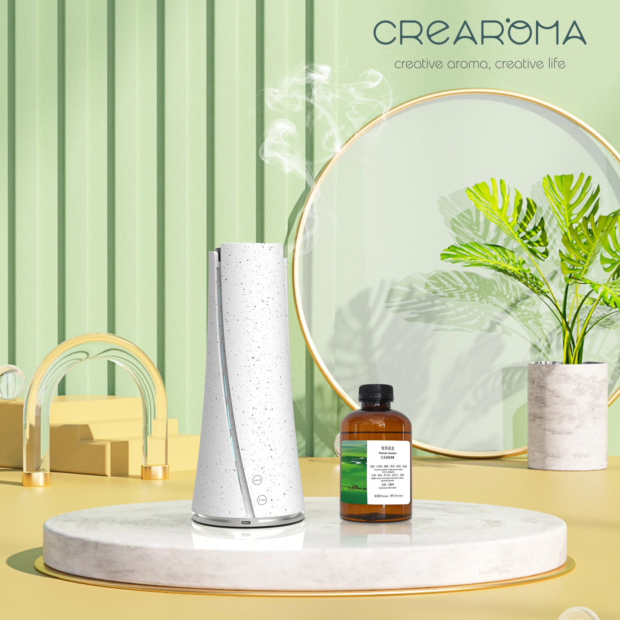 

Supper Quiet Small Appliances Aroma Essential Oil Diffuser Wifi bluetooth Diffuser Machine