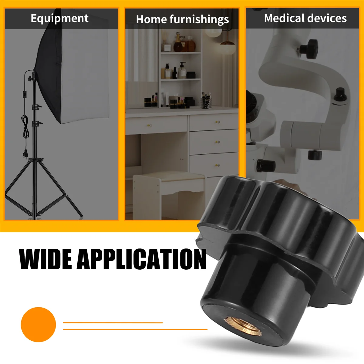 A06K 10 шт., диаметр 32 мм, резьба M6, винт типа, зажимная ручка со звездообразной головкой, ручка