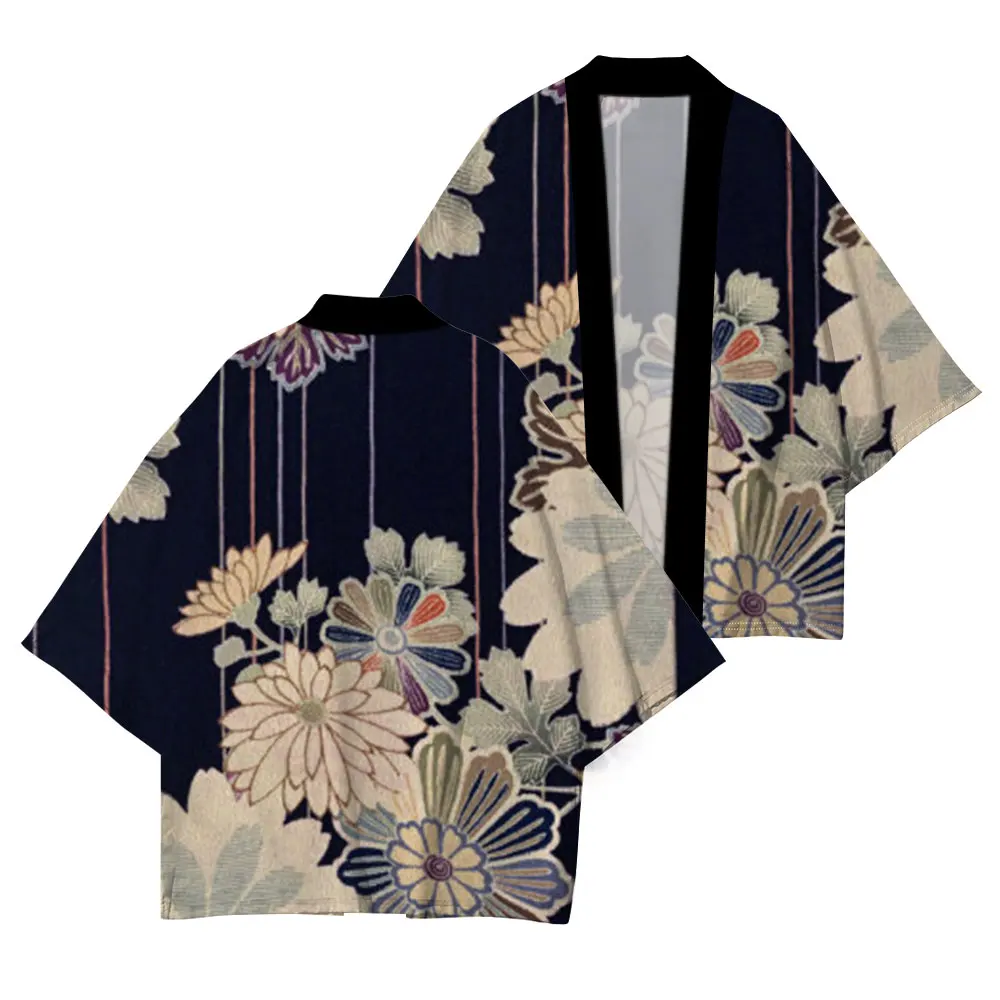 Japanese Traditional Clothing Japanese Kimono High Quality Print Design Casual Casual Summer Camping Picnic UV Protection