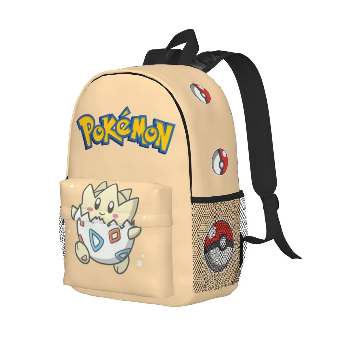 Pokemon Printed Lightweight Casual Schoolbag For School, Outdoor, Shopping, Office 15inch