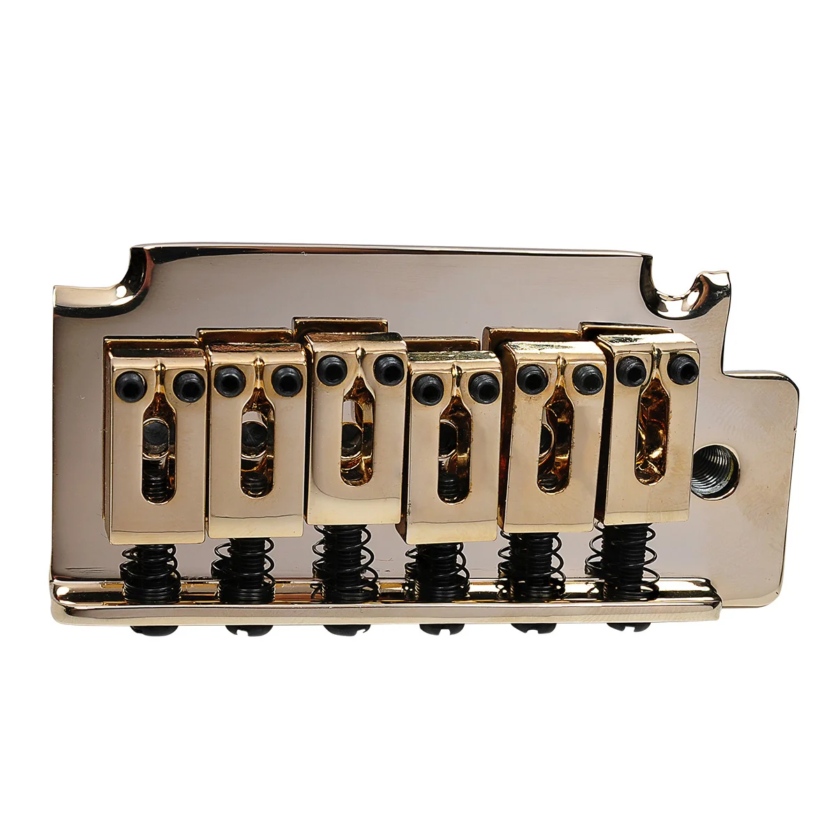 Musiclily Pro 52.5mm 2-Point Style Short Block Guitar Tremolo Bridge for Squier ST, Gold