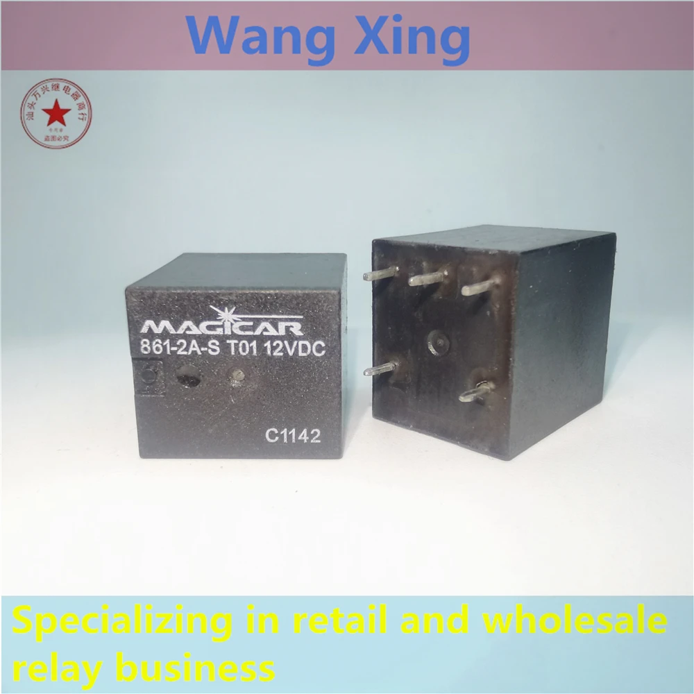 Relé eletromagnético do poder, 5 pinos, 861-2A-S, T01, 12VDC