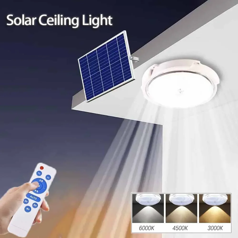 

Nice Hot Selling LED Solar Light Ceiling Household Indoor Wall Lamp Balcony Bedroom Rural Garden Gate Outdoor Waterproof Garden