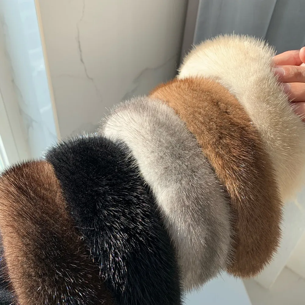 Women Faux Mink Fur Headbands Thick Plush Hair Hoop Korean Soft Wide Head Hoop Hairbands High Quality Headwear Hair Accessories