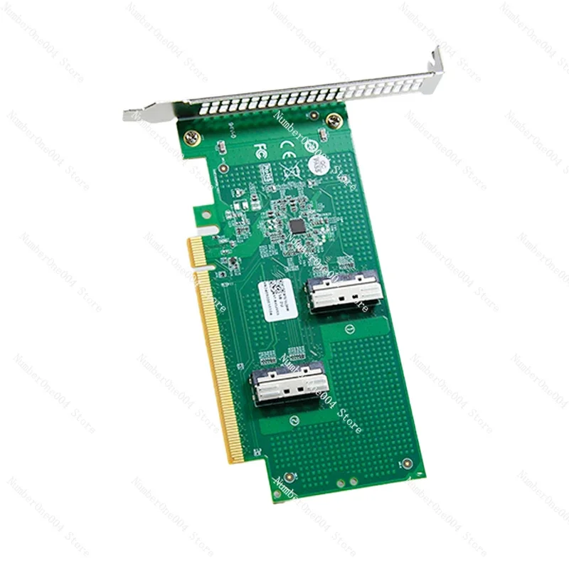Independent Extension Expansion Adapter Card PCle5.0 X16 To MCIO 8i Adapter Baseplate U.2 Hard Disk Adapter Card