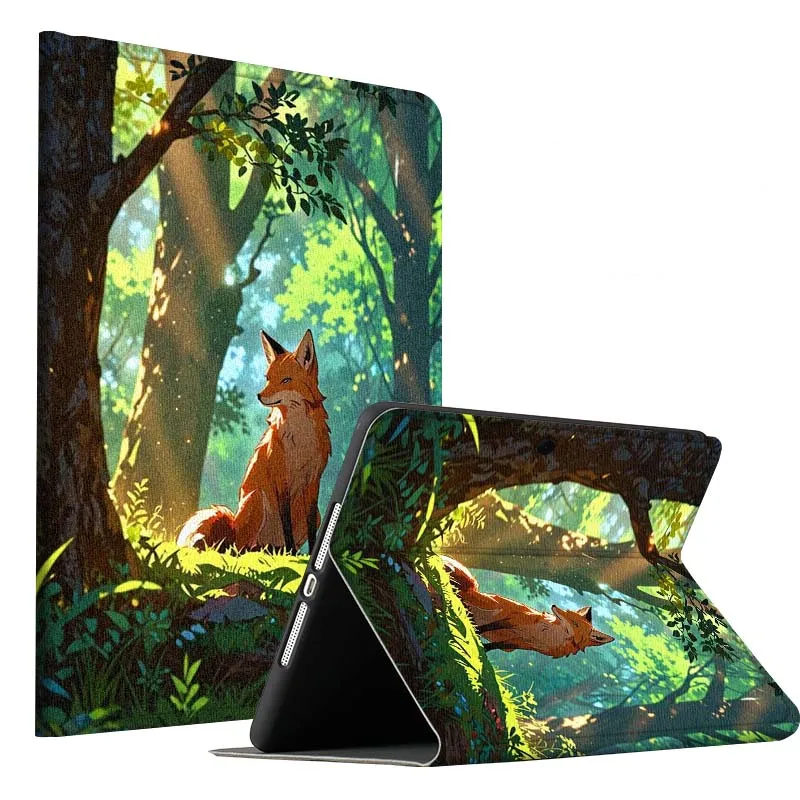 

Fox Popular Cute Art For OPPO Pad 2 3 4 Neo Air SE X Pro 10.36 11 11.4 11.61 12.1 13.2 Inch 2025 Foldable Tablet Case