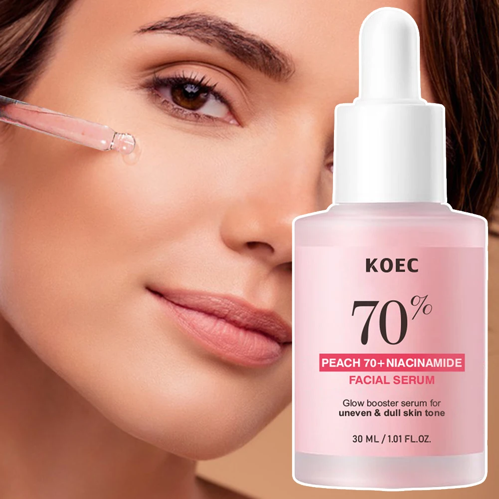 

70% Niacinamide Serum With Peach Extract Lightweight Niacinamide Serum For Glowing Skin For Women Girl