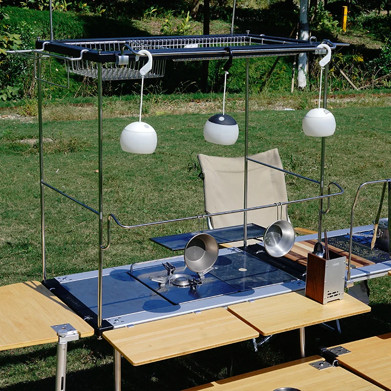 Folding table, table, household cooking table