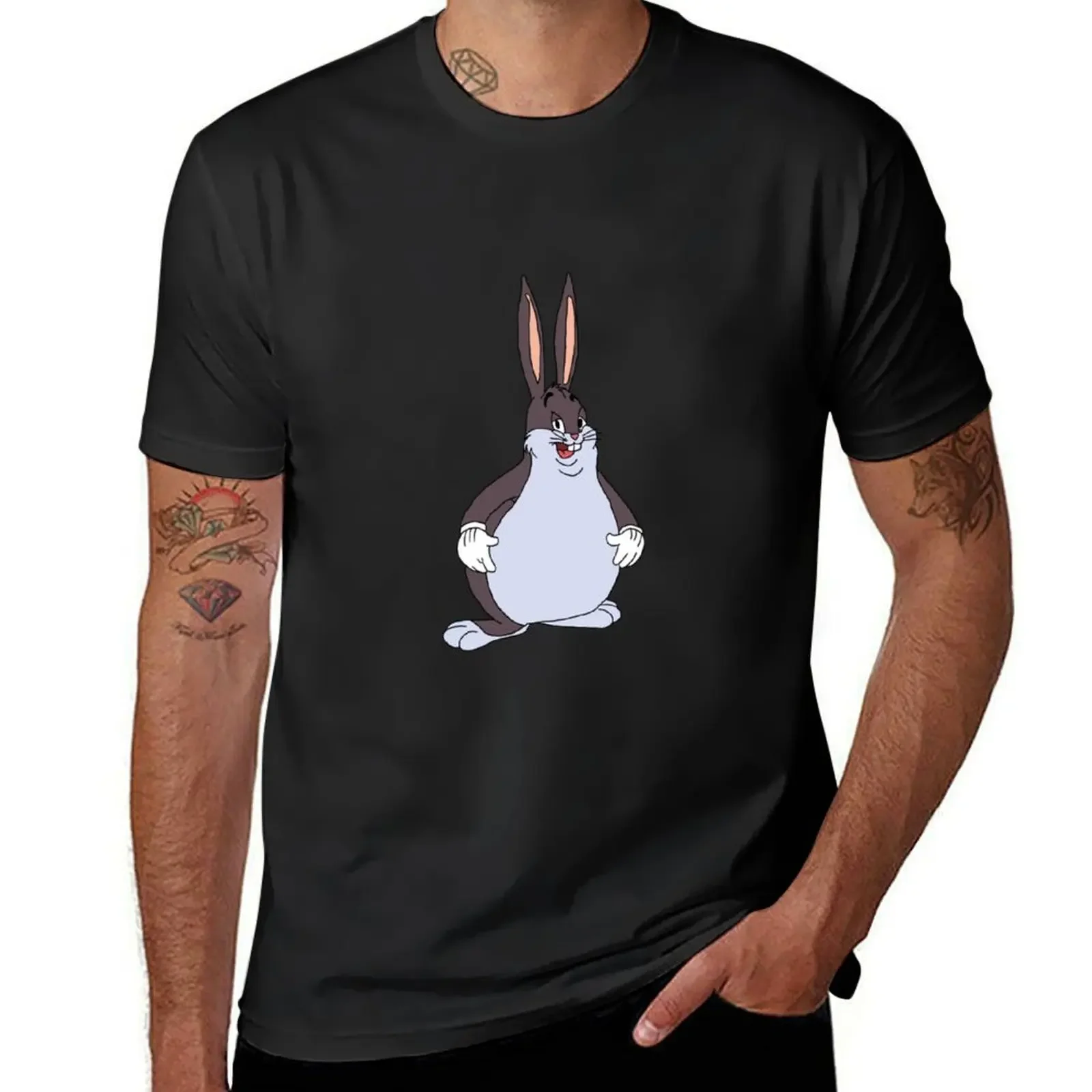 

BIG CHUNGUS T-Shirt graphic tee shirt customizeds oversizeds Aesthetic clothing men workout shirt