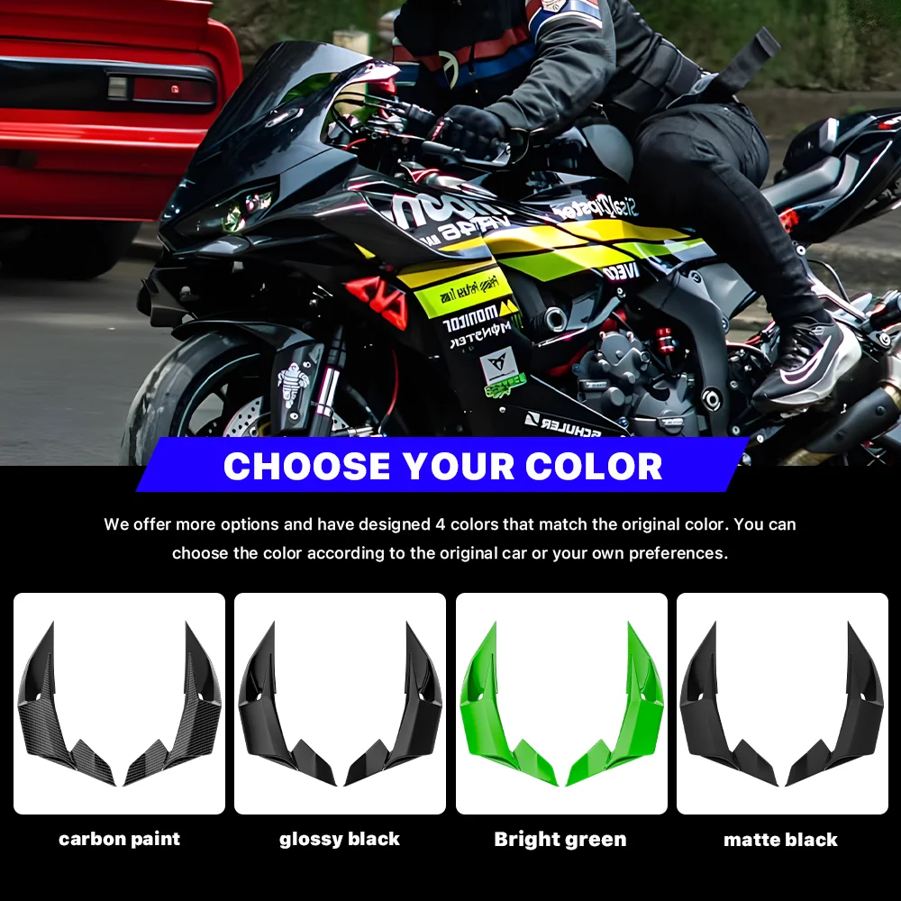 Motorcycle Side Winglet Spoiler for Kawasaki ZX-6R 2023-2024