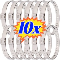 1~10Set Car Universal CV Joint Boot Clamp Kit Stainless Steel Adjustable Axle Pipe Fastener Clip for Auto Driveshaft Repair