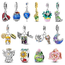 925 Silver Charm Leopard Hamster Perfume Beads Fit Original Bracelet Necklace Making Jewelry Charms Gift For Women