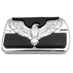 Chrome Motorcycle Eagle Hawk Emblem Foot Large Brake Pedal For Harley Electra Glide FLHT softai Dyna Fatboy FLSTF Touring