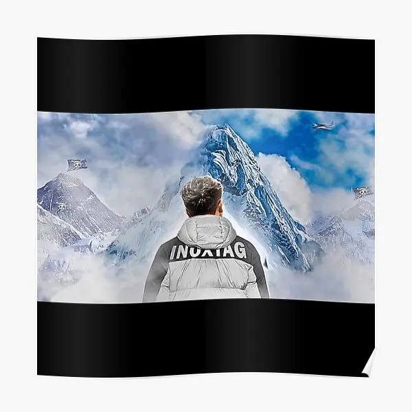 Inoxtag Everest Inox  Poster Modern Mural Painting Art Picture Home Wall Print Vintage Funny Decor Decoration Room No Frame