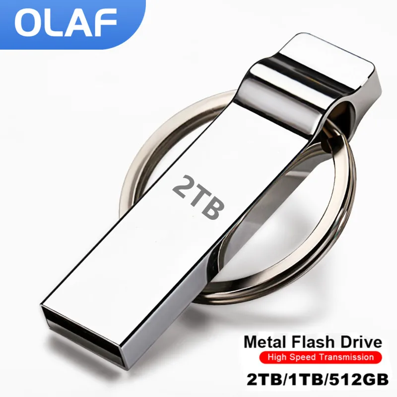 Olaf pamięć USB napęd metalowe pióro 2TB/1TB/512G wodoodporny szybki dysk Flash Mini pendrive 2TB U pendrive