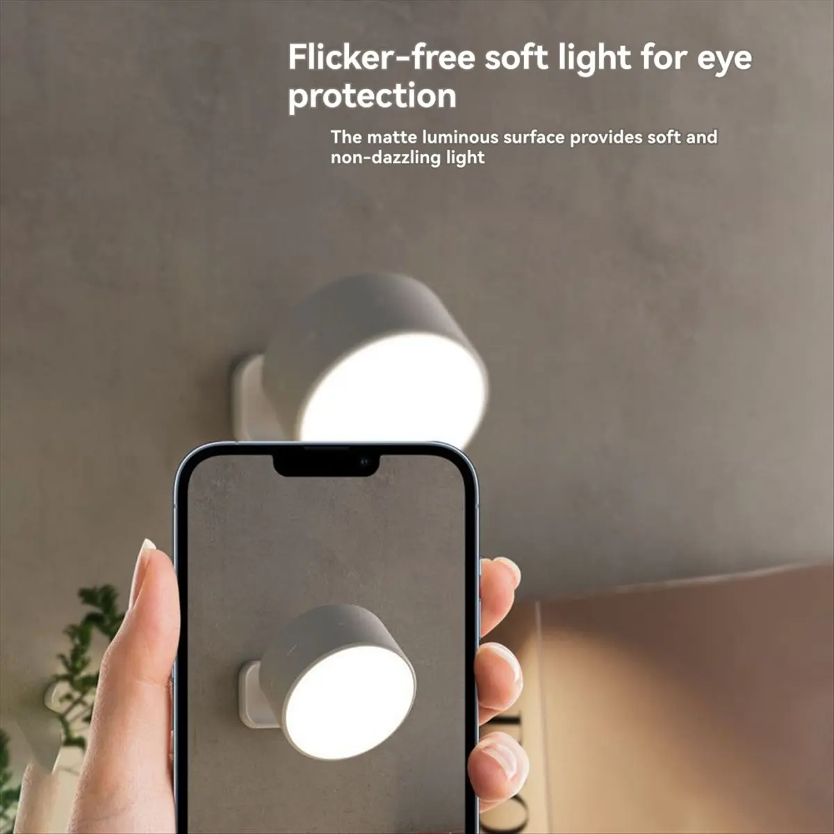 Goodprice Rechargeable Magnetic LED Wall Light 360° Rotation Touch Remote Control Cabinet Spotlight for Home & Office Black