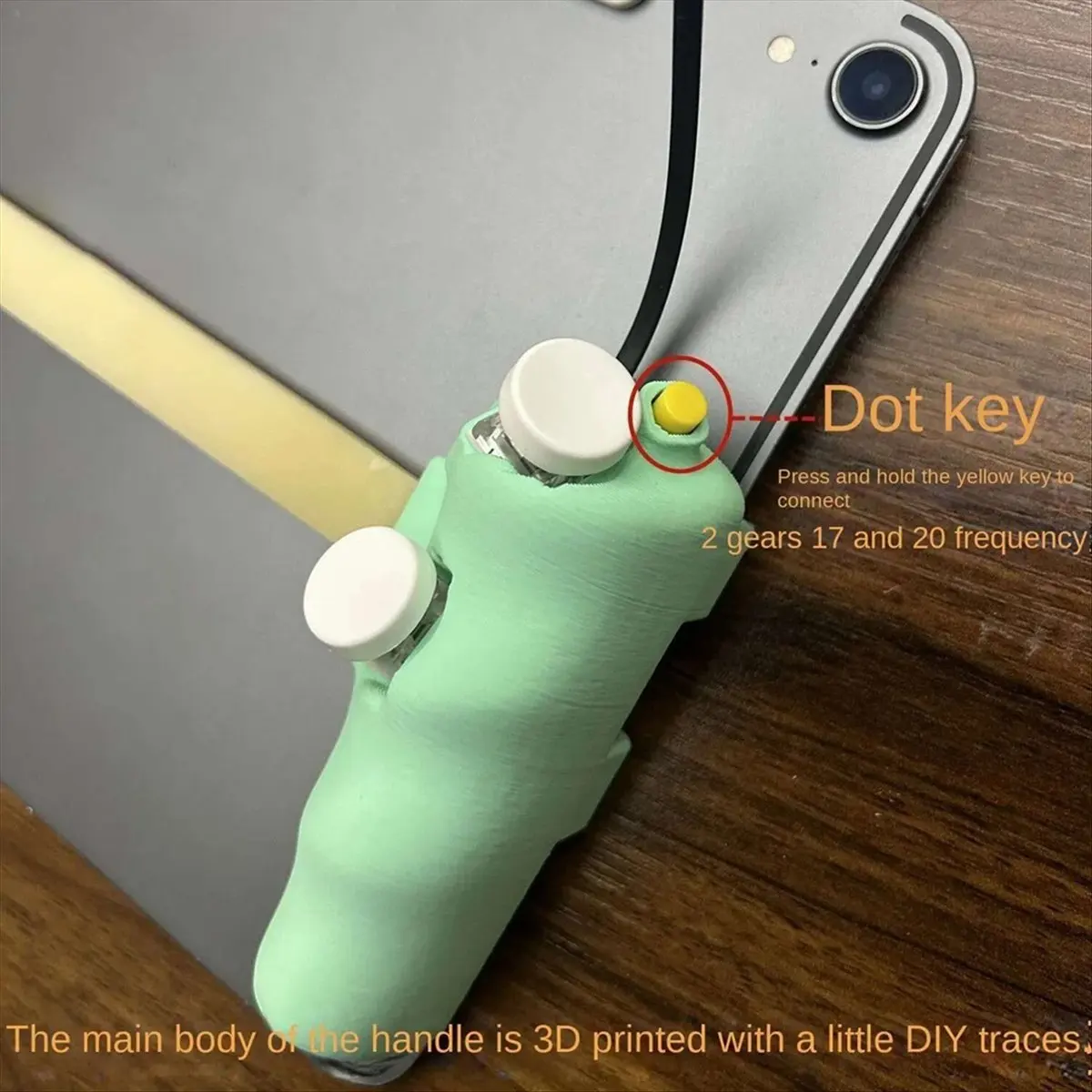 618 Mega Sale-Tablet Game Controller with Four Buttons Six Fingers Game Button Handle Grip Suitable for Tablet