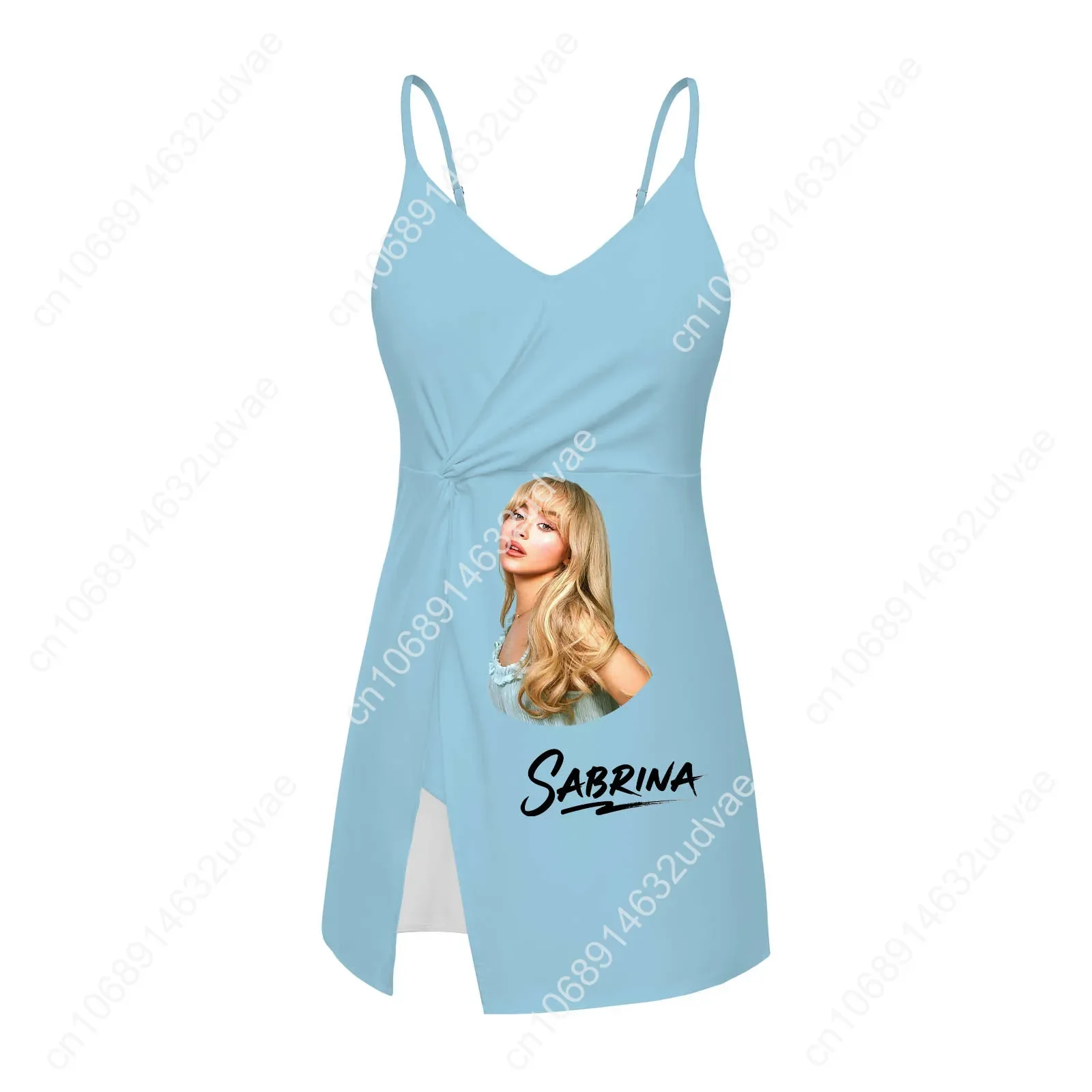 Sabrina Carpenter Sling Dress Swimsuit Womens Bathing Suits Pop Singer Personalized Fashion Swimwear Bikini Custom Beachwear