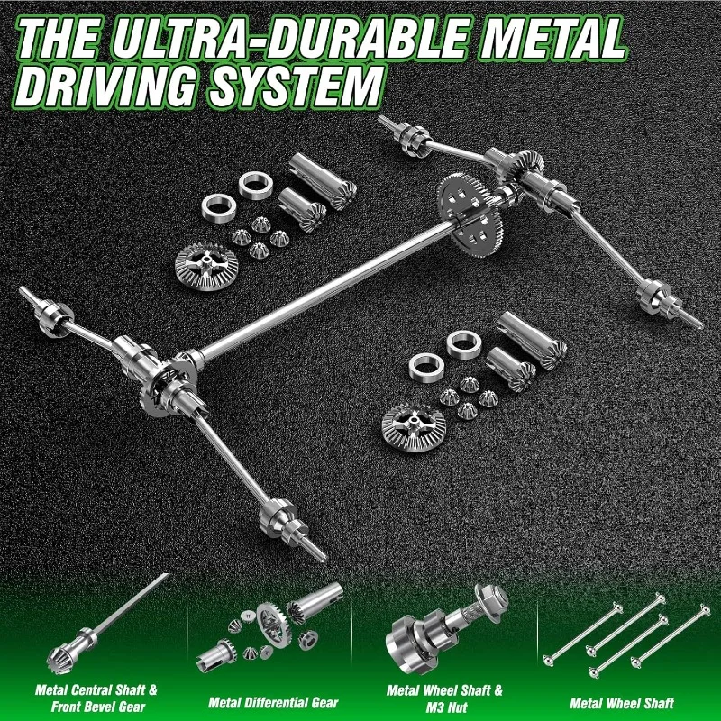 Auto RC 1:18 per adulti e ragazzi (HS18305), camion RC fuoristrada 4WD ad alta velocità veloce 40+ KPH, telecomando impermeabile 4X4