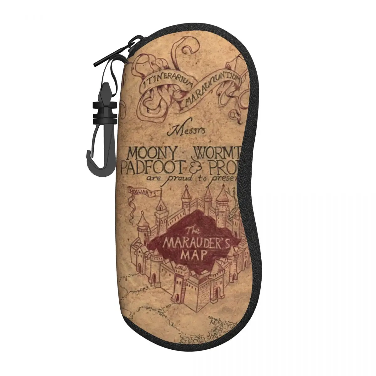 

Изготовленный на заказ футляр для очков Marauders Magic Map, стильный футляр для очков, коробка для солнцезащитных очков