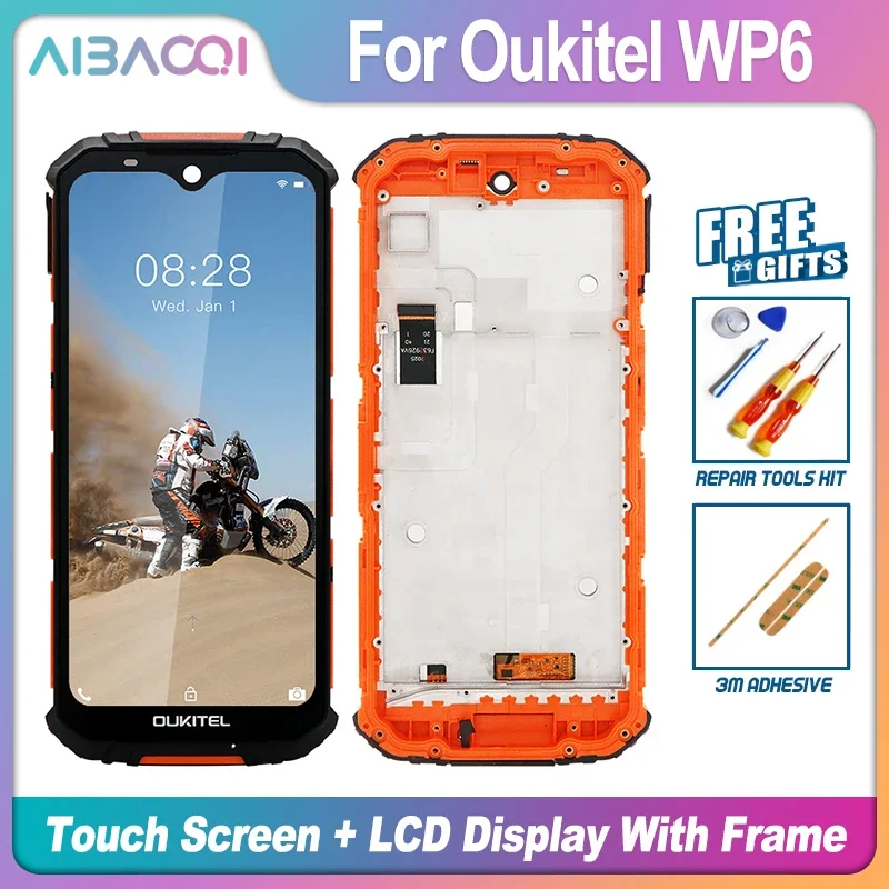 AiBaoQi Brand New 6.3 Inch Touch Screen+2160X1080 LCD Display Assembly Replacement For Oukitel WP6 Phone