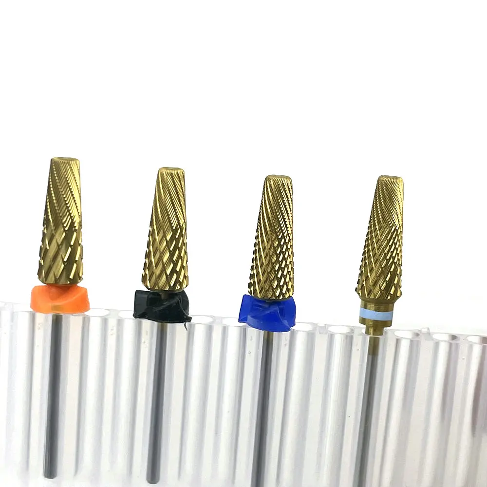 1pcs Professional Nail Drill Bit 5 in 1Carbide Bur Mix Cuts Gel Nail Milling CuttersCuticle Tool Manicure Nail Accessories