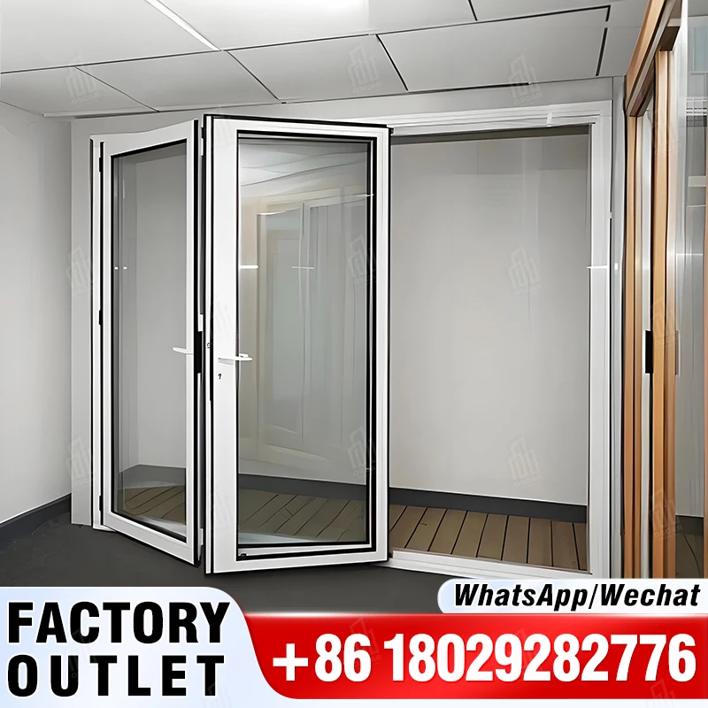 New Generation Windproof Insulation Hard Fast Metal Aluminum Oscaracsoing Door