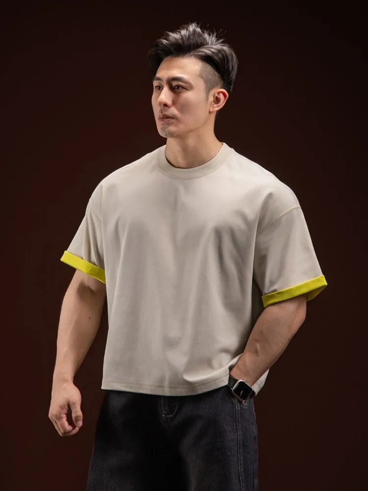 Streetwear Loose Fit Mens Daily Casual T Shirt Mixed Colors Short Sleeve Pullover Tees Top O Neck Comfortable New Mens T Shirts