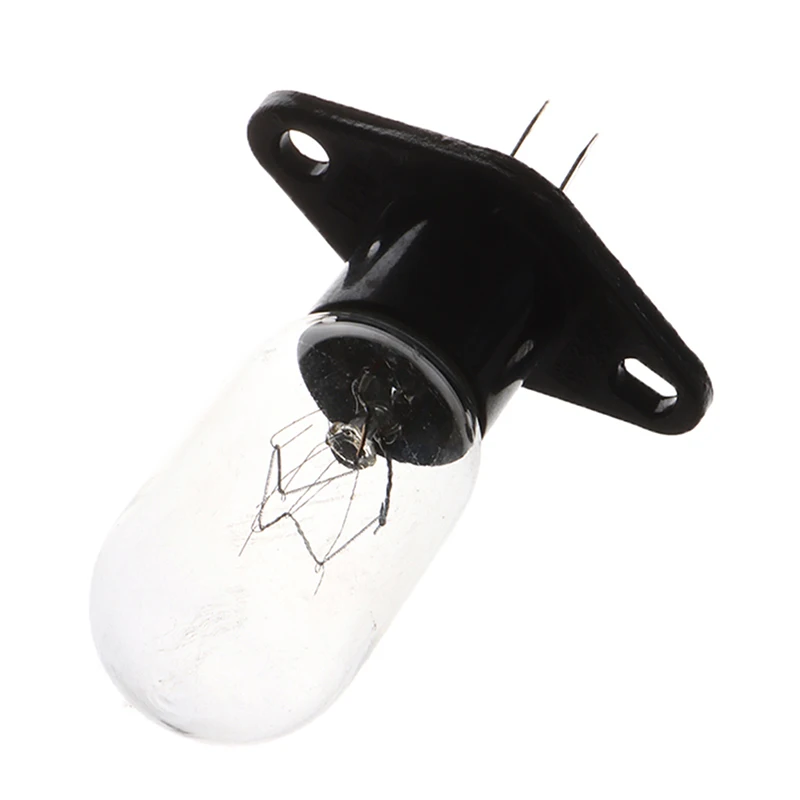 1PCS 4.8mm Socket Bent Foot 220V 15-20W Universal Microwave Oven Bulb Refrigerator Lighting with Holder Replacement