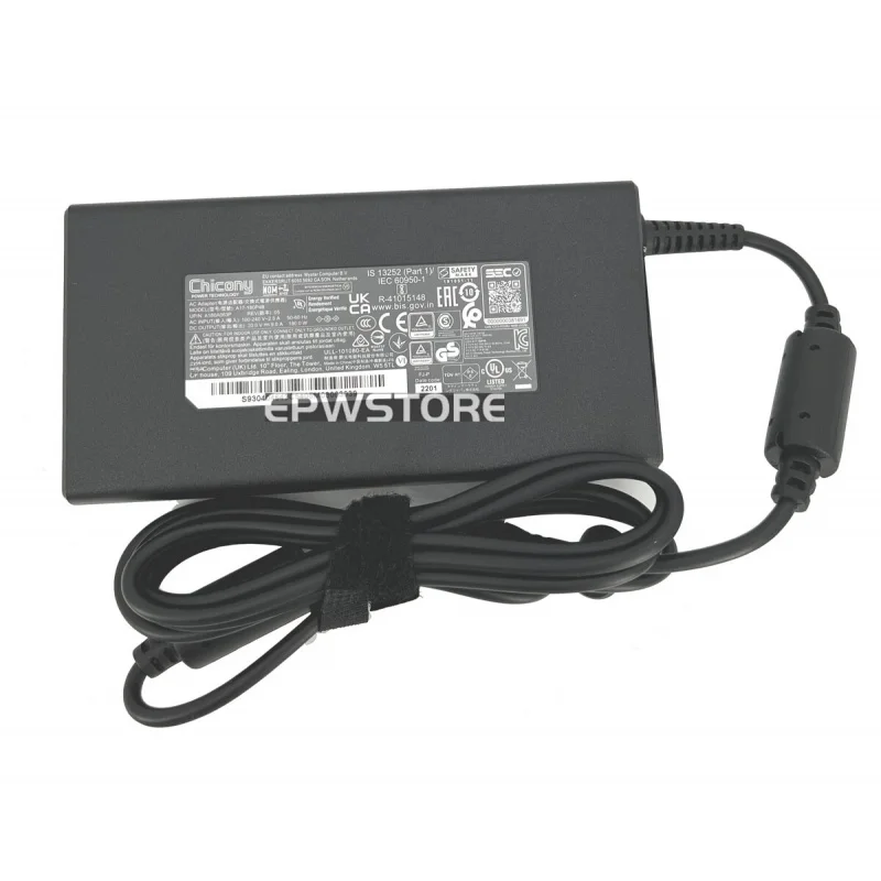 

Chicony 20V 180W AC Adapter For MSI Stealth 15 A13VE-044AU Power Supply 4.5MM