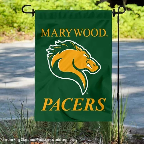 Marywood University Pacers Wordmark Logo Garden Flag and Yard Banner ffm