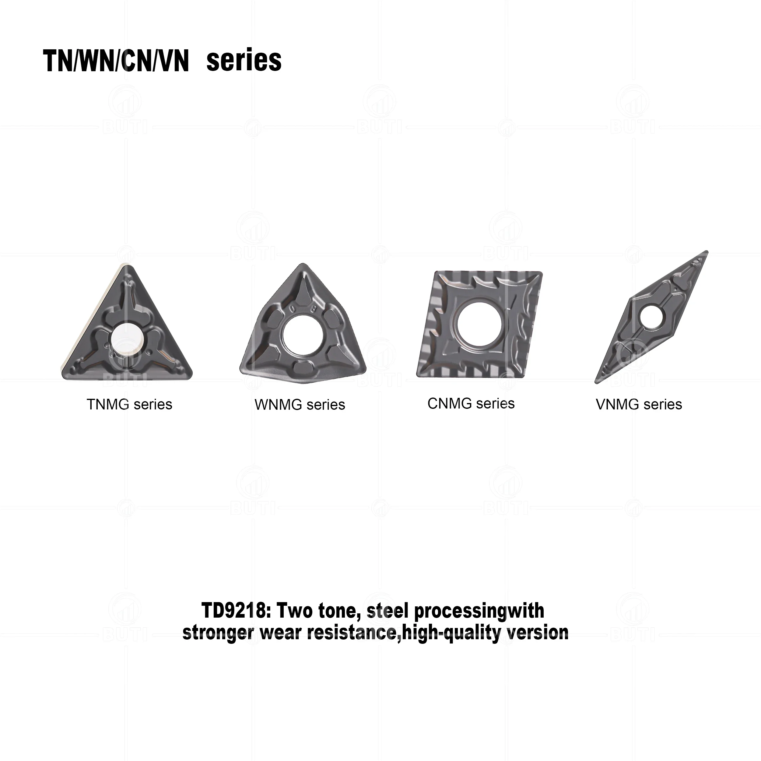 DESKAR 100% Original CNC Lathe Tool Turning Blades TNMG WNMG CNMG VNMG TD9218 Two Color Carbide Inserts Use For Steel Processing