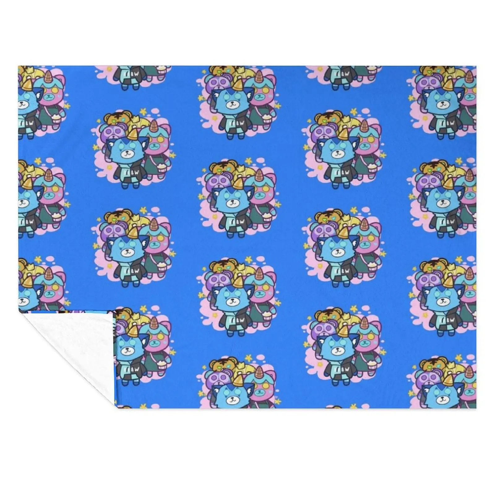 

Krew Plushies Group Throw Blanket Kid'S Giant Sofa Designers Blankets