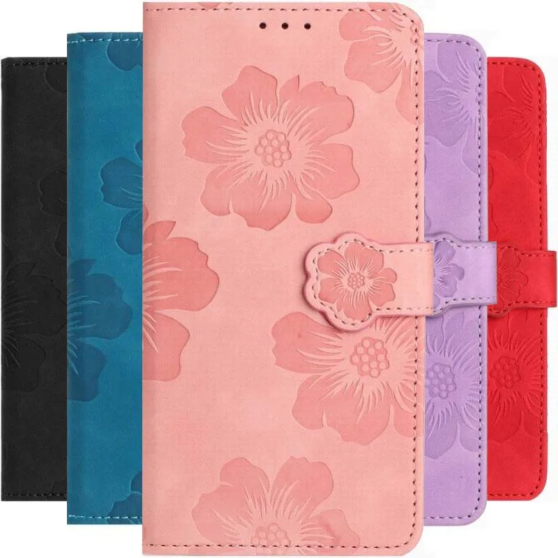 Lovely 3D Flower Stand Case For Apple iPhone 14 13 11 12 Pro Max Mini 6 6s 7 8 Plus SE 2020 Wallet Card Storage Phone Coque D17E