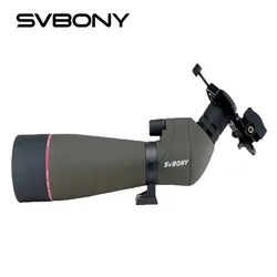 SVBONY SV13 20-60X80 Zoom Binoculars Silver + MC Prism Full Multi-layer Coating IPX7 Waterproof for Hunting & Bird Watching