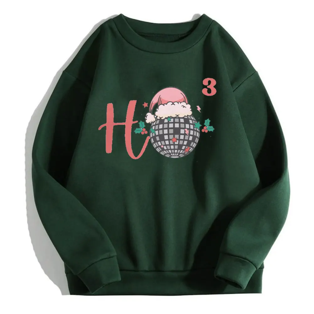 Ho Ho Ho Sweatshirt, Ugly Christmas Sweater Retro Christmas Sweatshirt Cubed Sweatshirt Gift for Math Teacher Santa Disco Ball