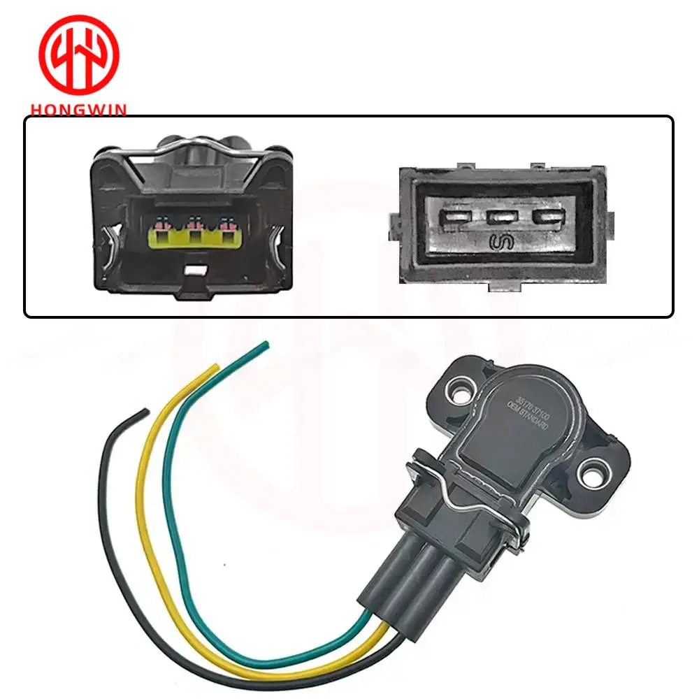 SET 35170-37100 Throttle Position Sensor TPS Plug For Hyundai Tiburon Tucson Sonata Kia Sportage Optima Santa Fe TPS4120