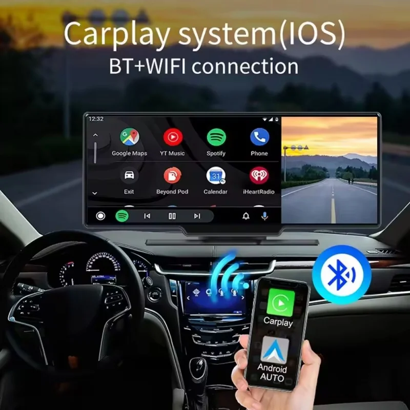 Marco de reproductor de radio para coche más vendido, marco de pantalla táctil de fascia para coche Android de 10 pulgadas con cables, modelo dedicado canbus