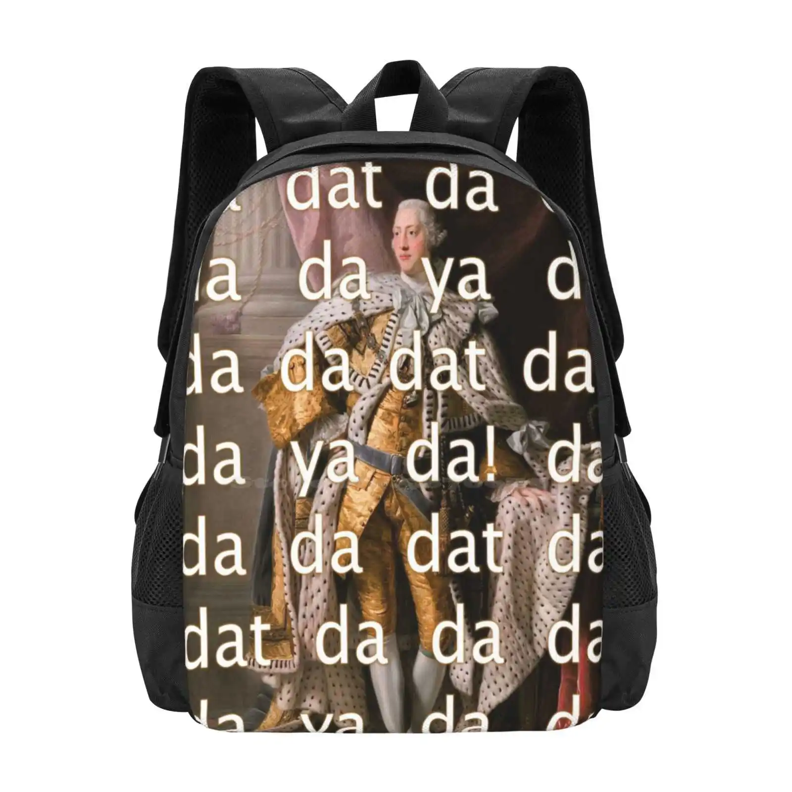 

You'll Be Back King George III Da Dat Рюкзак с 3d принтом Студенческая сумка King George III Мюзиклы Музыкальный театр Музыкальный
