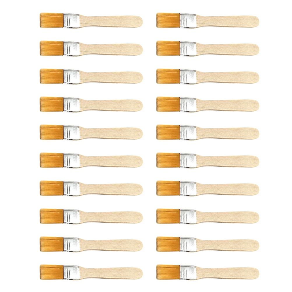 

20Pcs Keyboard Repair Brush Small Wooden Handle Lightweight Nylon Bristles Paint Brush Cleaning Dedusting Tool