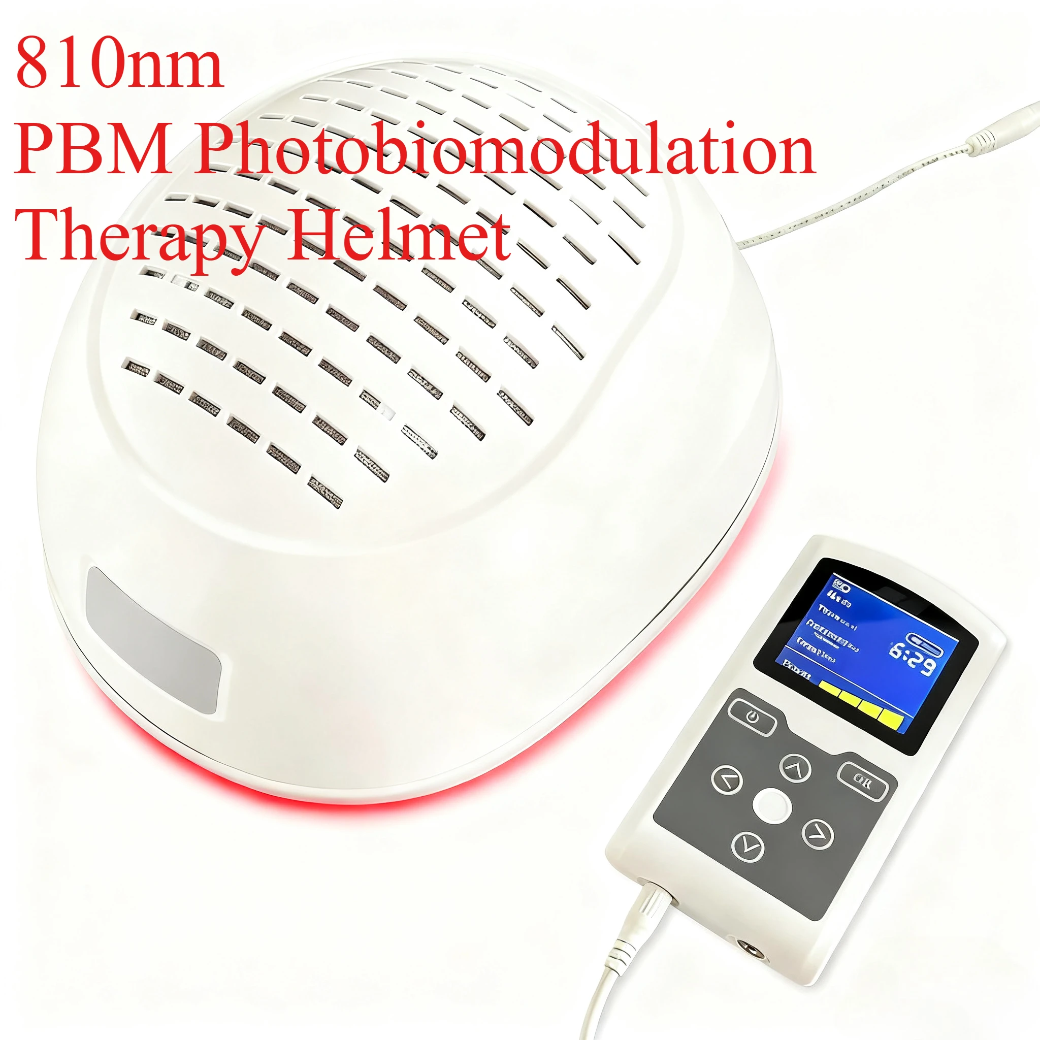 

810 нм PBM фотобиомодуляционный терапевтический шлем для депрессии, тревоги, паркинсона, Альцгеймера, NIR Light, неинвазивное терапевтическое устройство