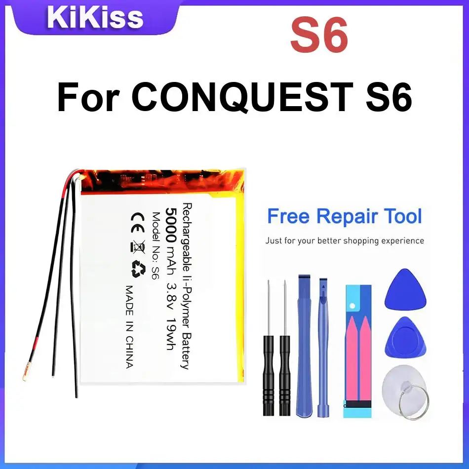 Mobile Phone Battery S6 For CONQUEST S6 Li-ion Polymer Batteries