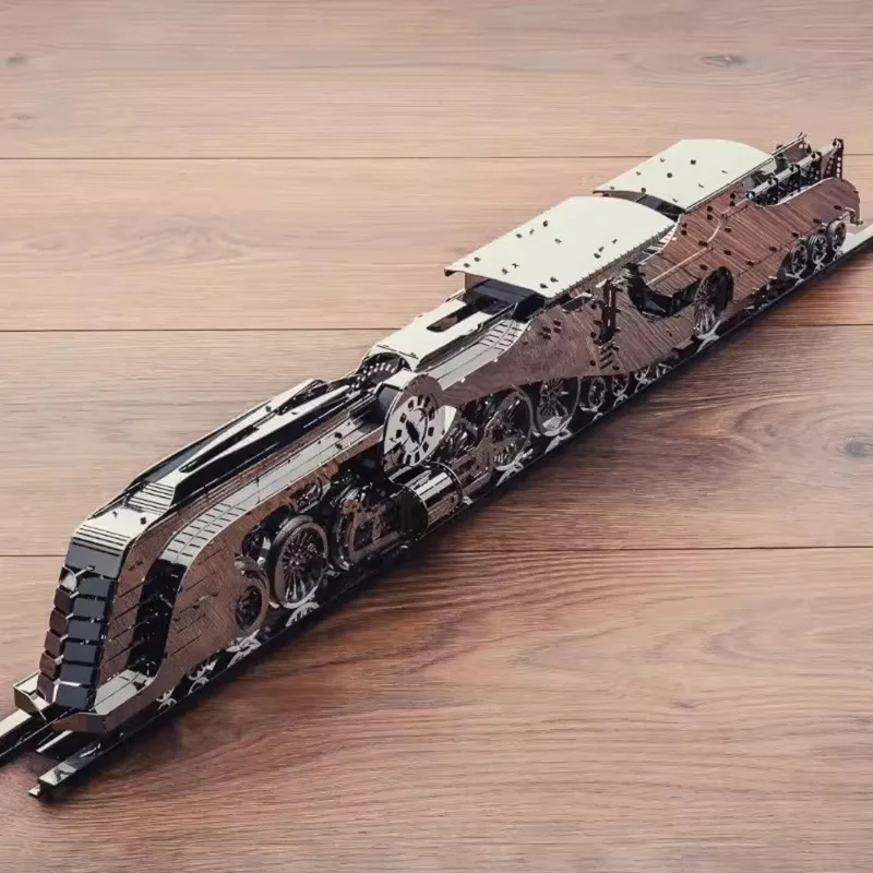 Adult Difficult Metal Assembly Building Block Train Model Clockwork Power Gear Mechanical Three-dimensional Puzzle