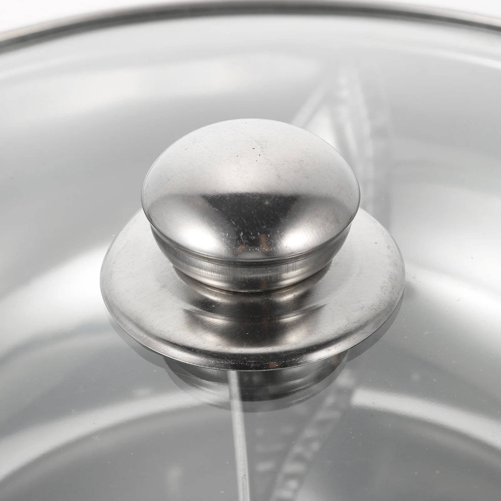 

1 Set Stainless Steel Hot Pot 2 In 1 Double Sided Cooking Pot With Divider Big Soup Pan For Use Large