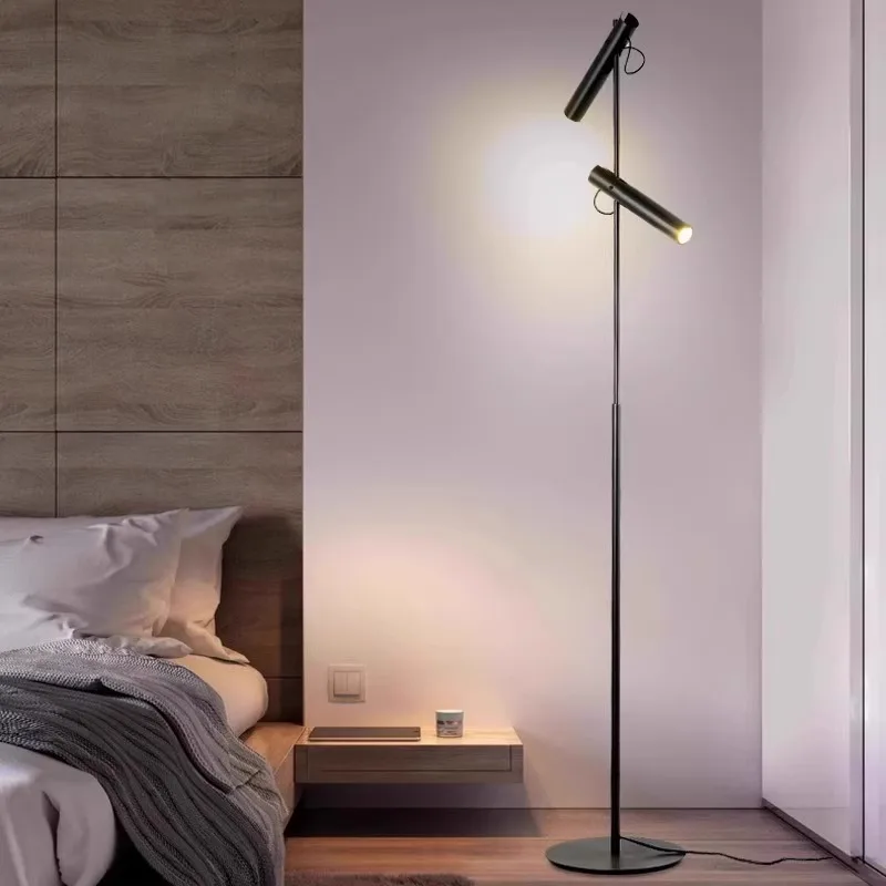 Lámpara de pie LED nórdica moderna minimalista, sala de estar, dormitorio, estudio, modelo de habitación, diseñador, sofá ajustable creativo,