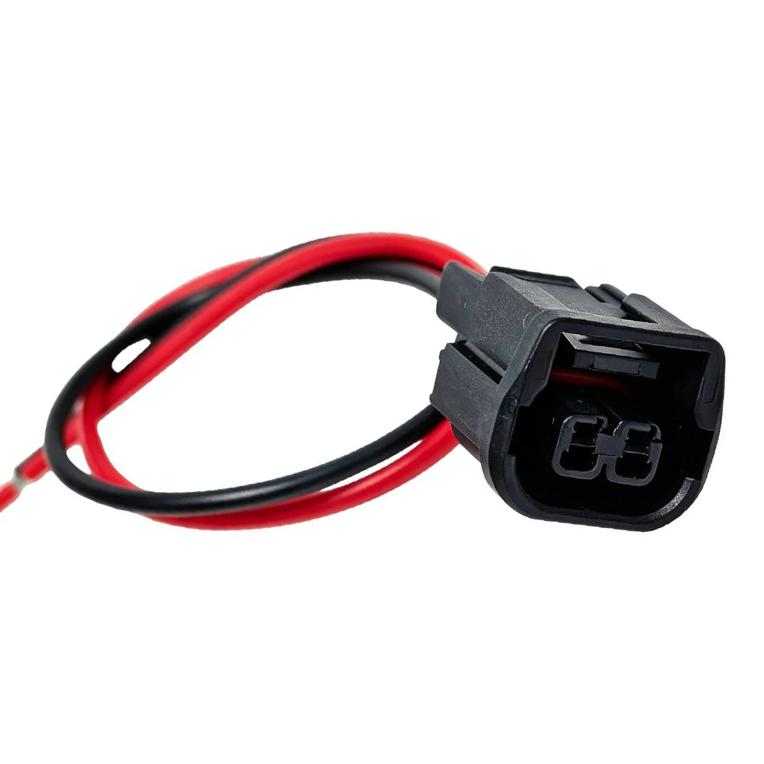 6189-7408 Horn Connector Female Pigtail Plug LED Fog Light Harness Black fit for Honda Accord Civic Insight Acura RDX
